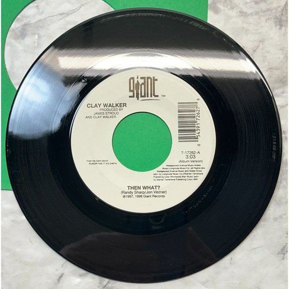 Clay Walker Then What / Country Boy and the City Girl 45 Country 1997 Giant - Picture 4 of 6
